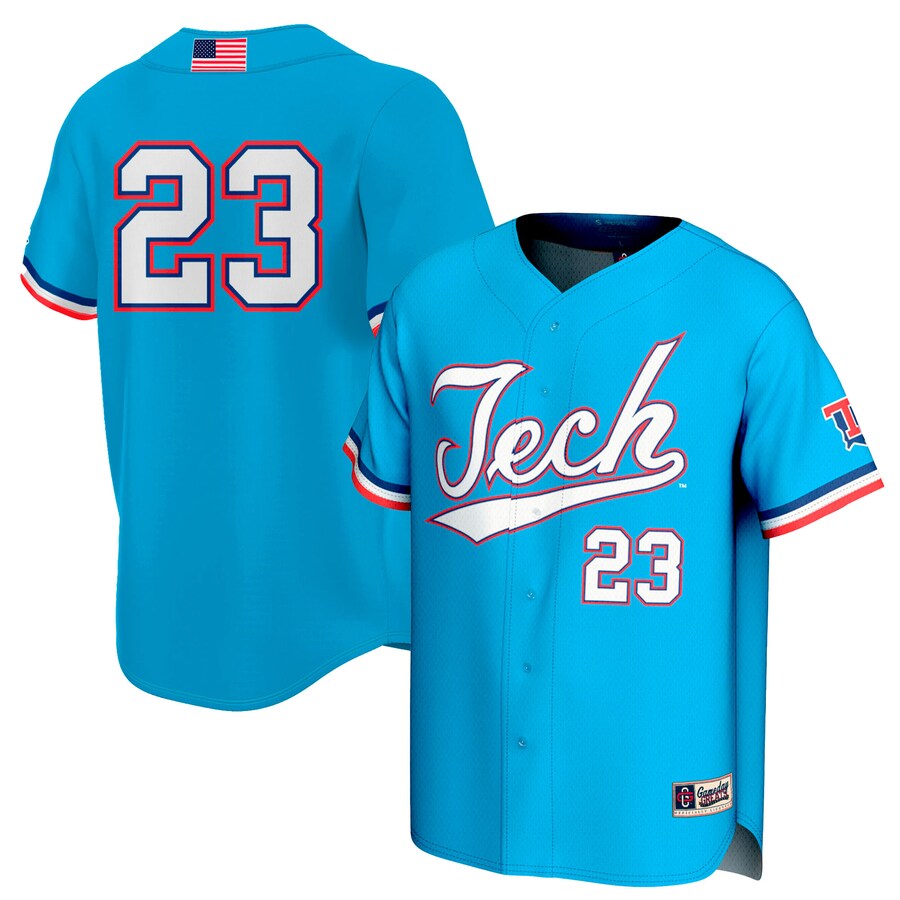 Youth GameDay Greats #23 Royal Louisiana Tech Bulldogs Lightweight Collegiate Baseball Fashion Jersey - Jersey