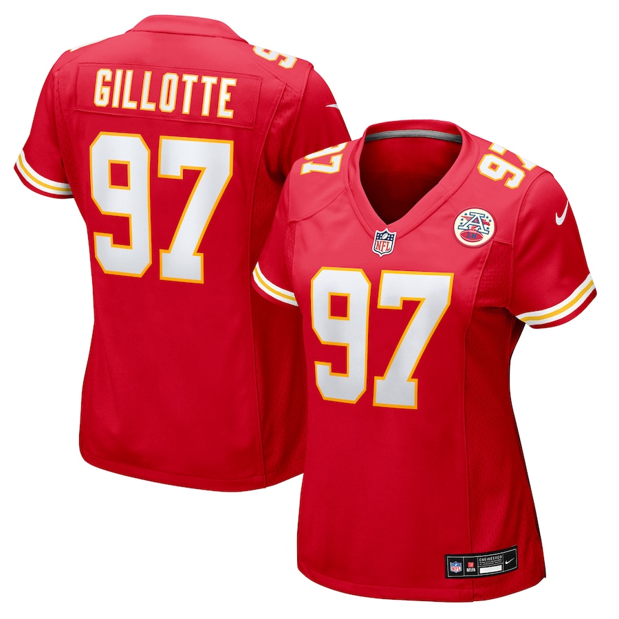 Women's Kansas City Chiefs Ashton Gillotte Nike Red Team Game Jersey - Jersey