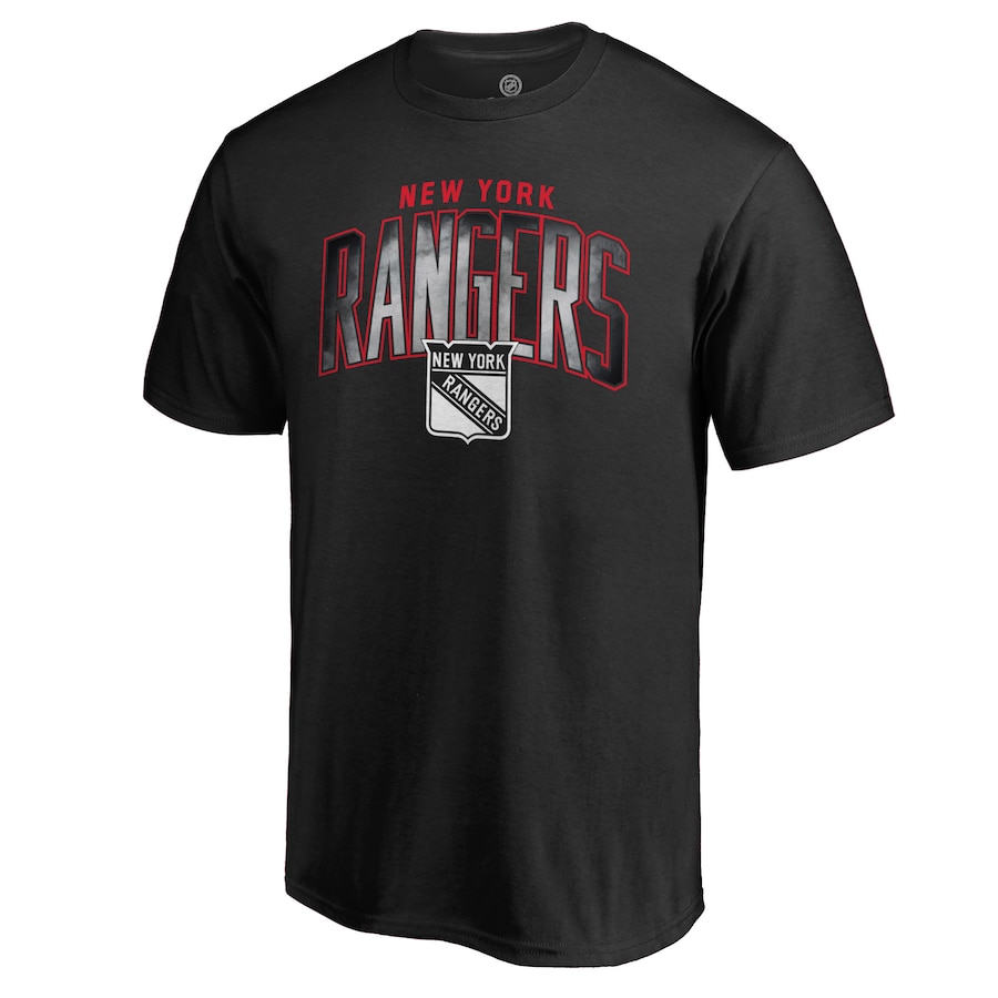 Men's New York Rangers Black Arch Smoke T-Shirt - Jersey