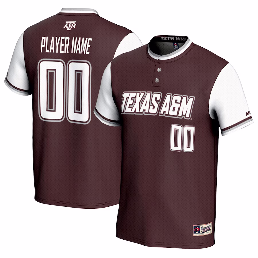 Texas A&M Aggies GameDay Greats Youth NIL Pick-A-Player Lightweight Softball Jersey - Maroon - Jersey