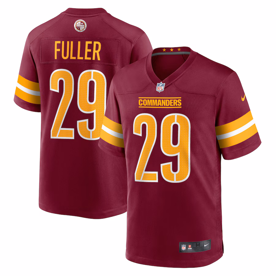 Men's Washington Commanders Kendall Fuller Nike Burgundy Game Jersey - Jersey
