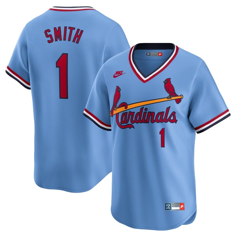 Men's St. Louis Cardinals Ozzie Smith Nike Royal Throwback Cooperstown Limited Jersey - Jersey