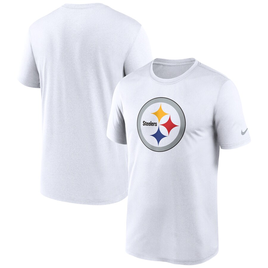 Men's Pittsburgh Steelers Nike White Legend Logo Performance T-Shirt - Jersey