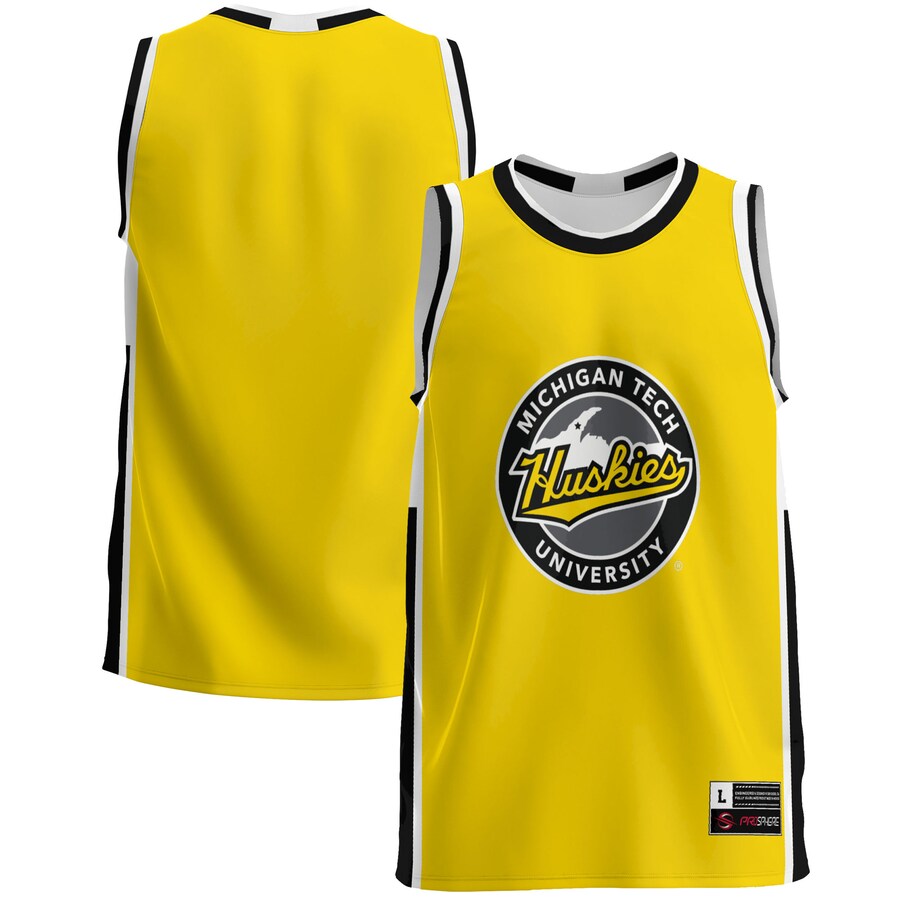 Men's GameDay Greats  Gold Michigan Tech Huskies  Lightweight Basketball Jersey - Jersey
