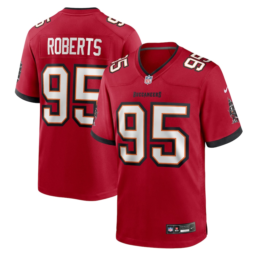 Men's Tampa Bay Buccaneers Elijah Roberts Nike Red Team Game Jersey - Jersey