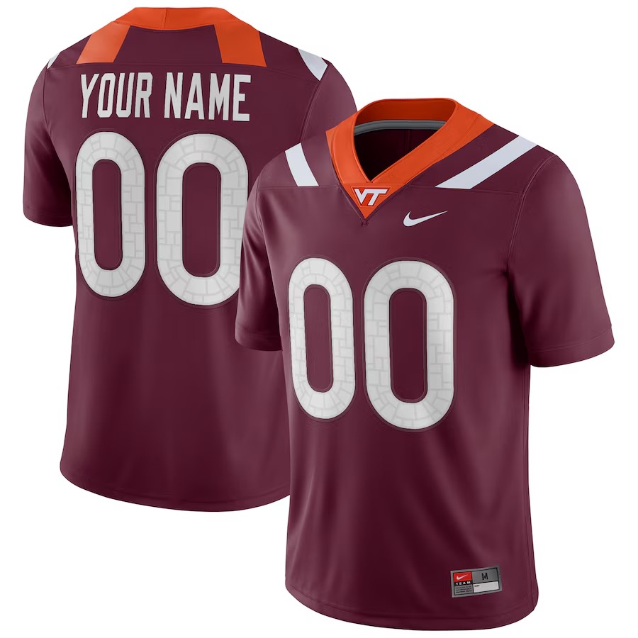 Virginia Tech Hokies Nike Football Custom Game Jersey - Maroon - Jersey