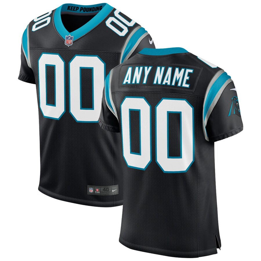 Men's Carolina Panthers Nike Black Classic Custom Elite Jersey - Jersey
