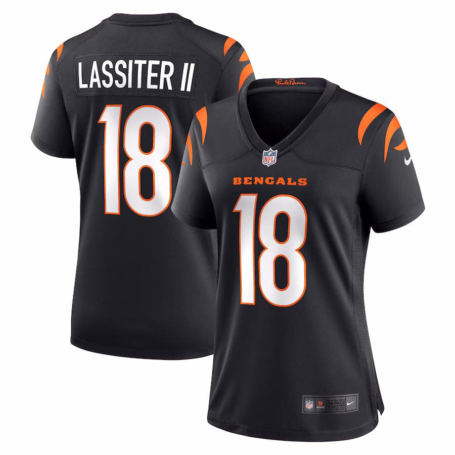 Women's Cincinnati Bengals Kwamie Lassiter II Nike Black Game Player Jersey - Jersey