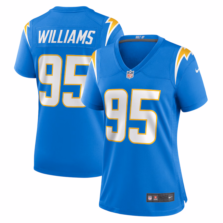 Women's Los Angeles Chargers Nicholas Williams Nike  Powder Blue Team Game Jersey - Jersey
