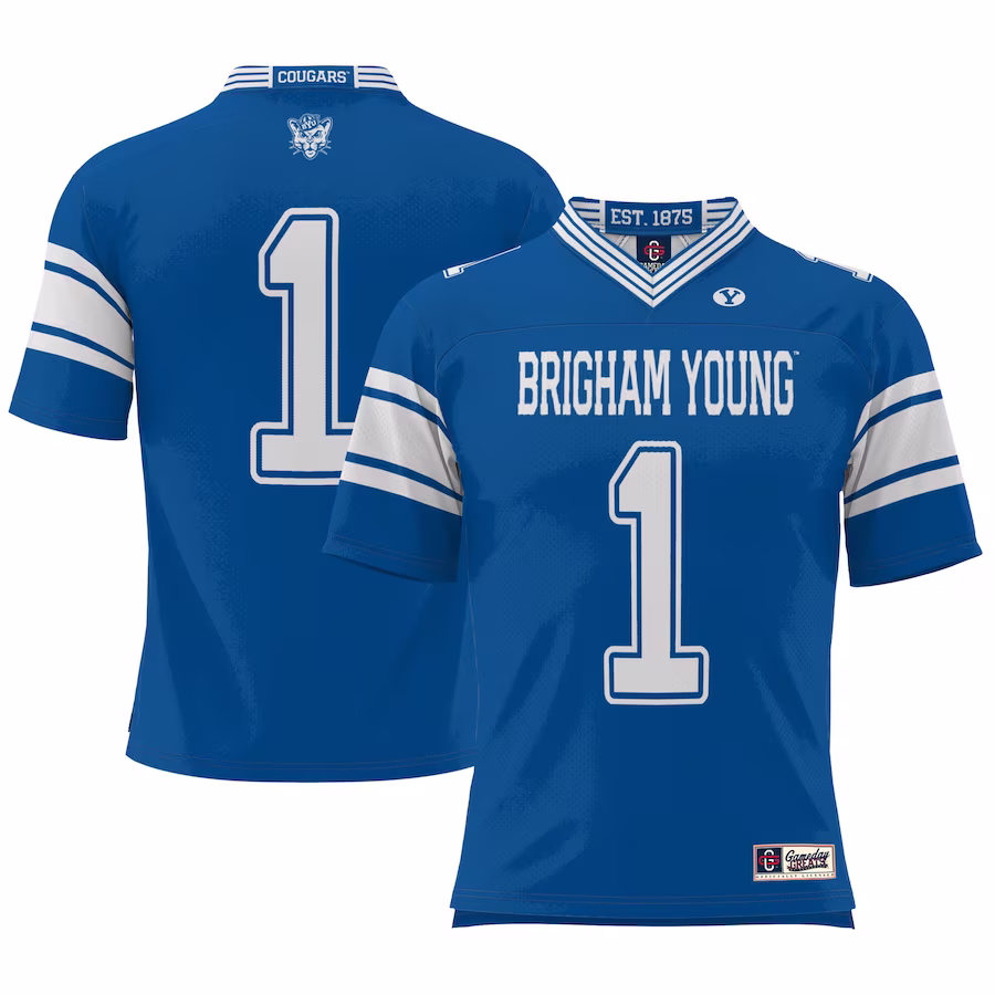 #1 BYU Cougars GameDay Greats Football Jersey - Cardinal - Jersey