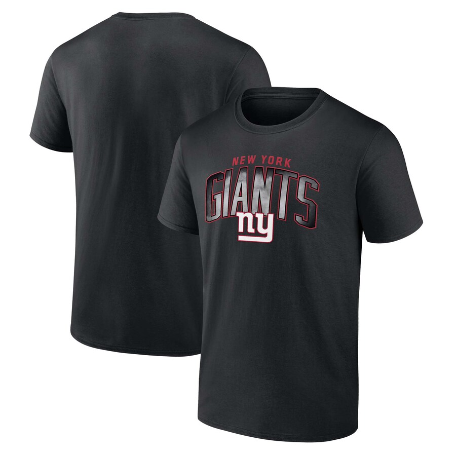Men's New York Giants  Fanatics Black Arch Smoke T-Shirt - Jersey