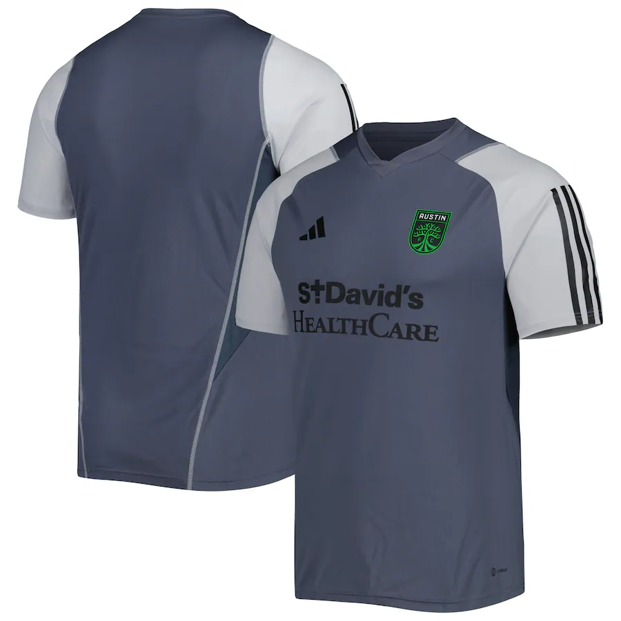 Men's Austin FC adidas Gray 2023 On-Field Training Jersey - Jersey