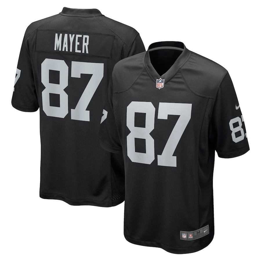 Men's Las Vegas Raiders Michael Mayer Nike Black 2023 NFL Draft Pick Game Jersey - Jersey