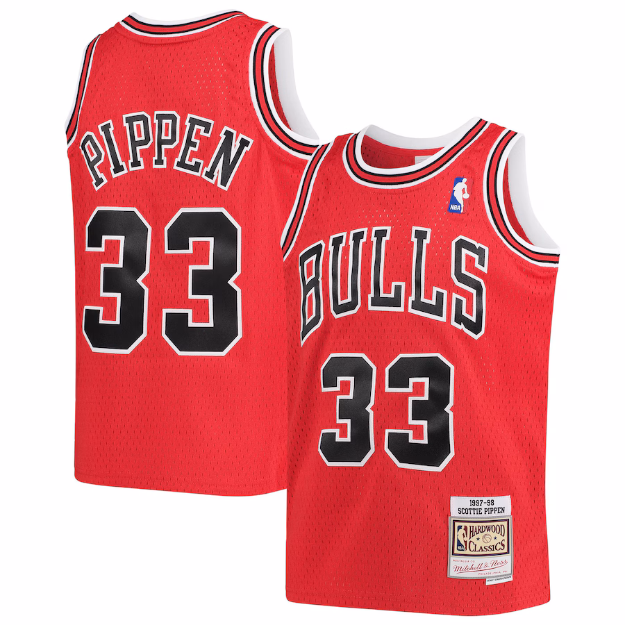 Youth Chicago Bulls Scottie Pippen Mitchell & Ness Red 1997-98 Hardwood Classics Swingman Jersey - Jersey