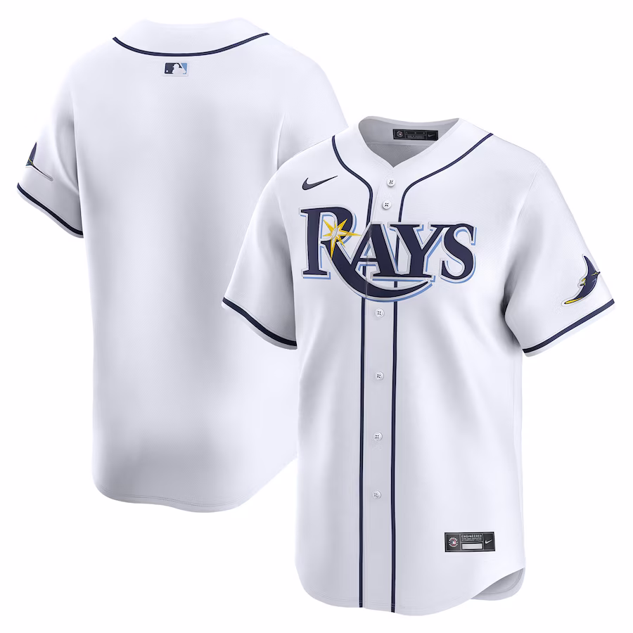 Men's Tampa Bay Rays Nike White Home Limited Jersey - Jersey