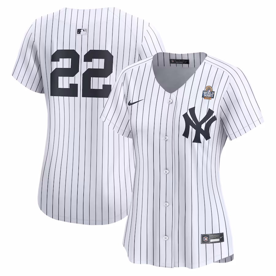 Women's New York Yankees Juan Soto Nike White 2024 World Series Home Limited Player Jersey - Jersey