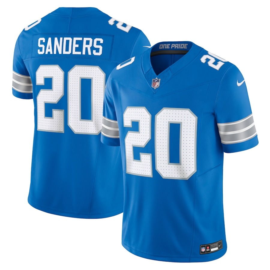 Men's Detroit Lions Barry Sanders Nike Blue Vapor F.U.S.E. Limited Jersey - Jersey