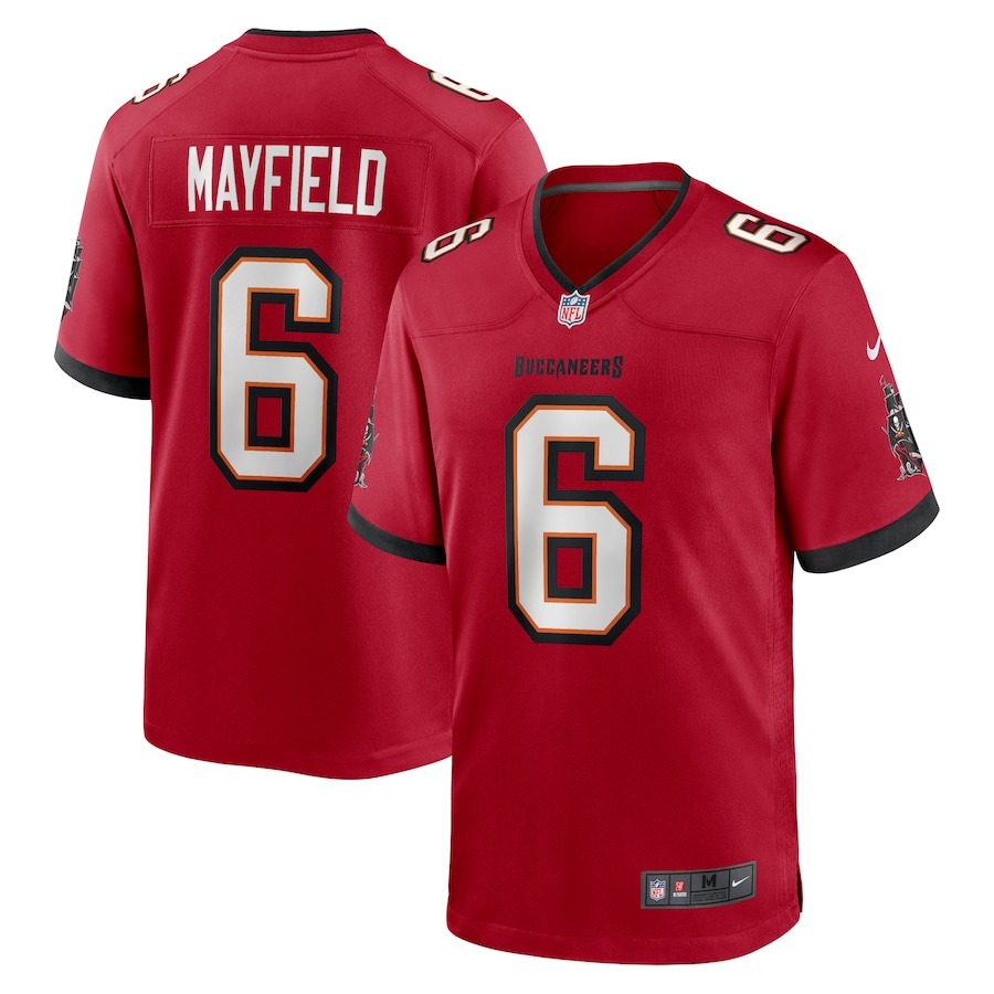 Men's Tampa Bay Buccaneers Baker Mayfield Nike Red Team Game Jersey - Jersey