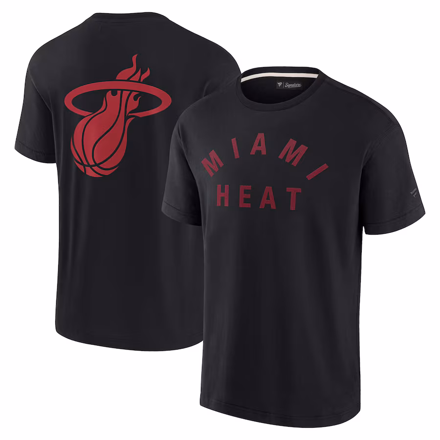 Unisex Miami Heat Fanatics Black Elements Super Soft Short Sleeve T-Shirt - Jersey