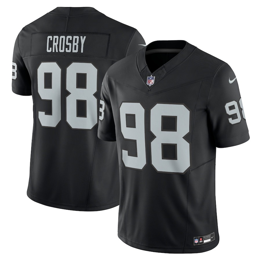 Men's Las Vegas Raiders Maxx Crosby Nike Black Vapor F.U.S.E. Limited Jersey - Jersey
