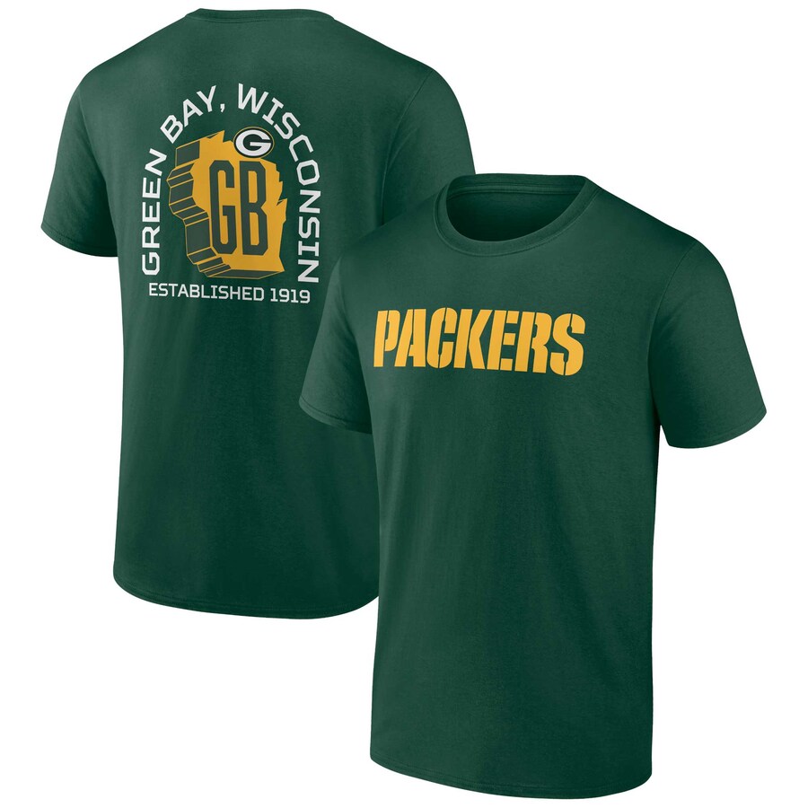Men's Green Bay Packers  Fanatics Green Home Field Advantage T-Shirt - Jersey