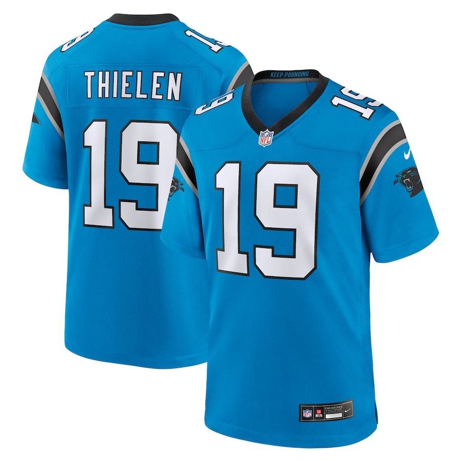 Men's Carolina Panthers Adam Thielen Nike Blue Alternate Game Jersey - Jersey