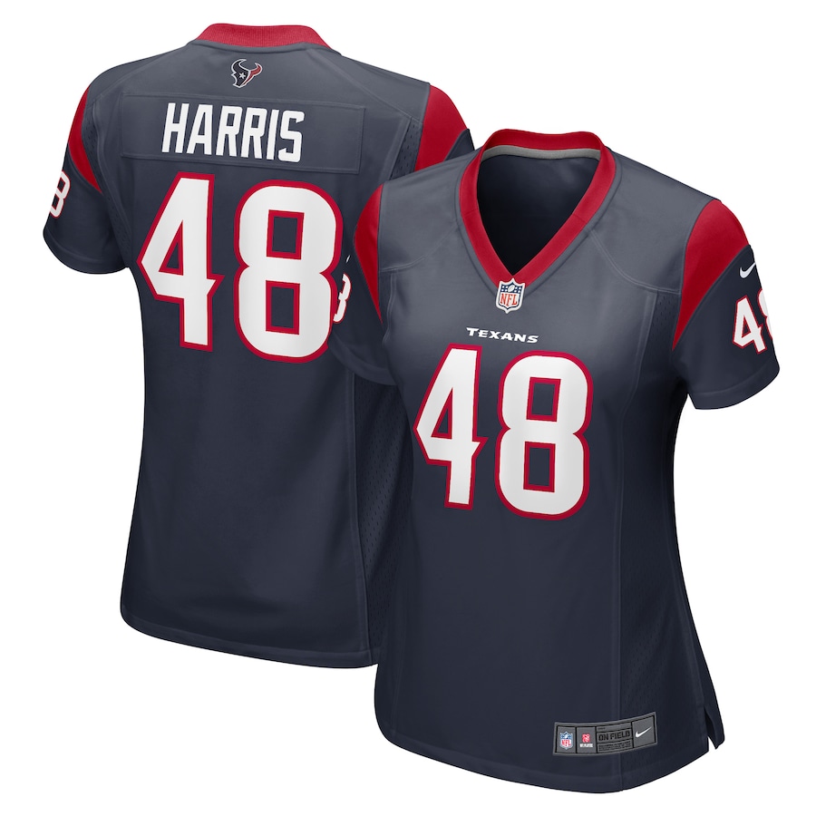 Women's Houston Texans Christian Harris Nike Navy Game Player Jersey - Jersey
