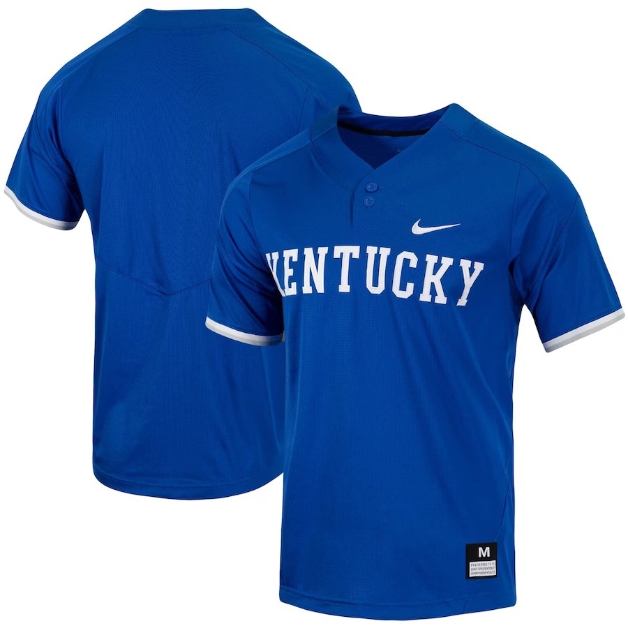 Kentucky Wildcats Nike Replica Vapor Elite Two-Button Baseball Jersey - Royal - Jersey