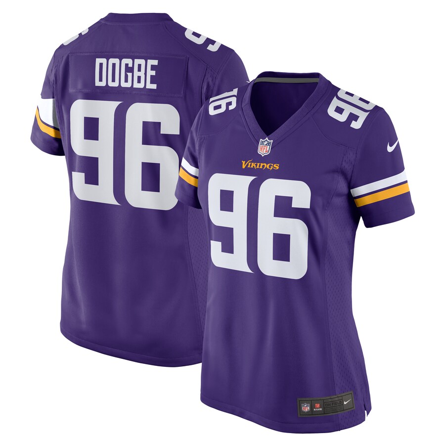 Women's Minnesota Vikings Michael Dogbe Nike  Purple Team Game Jersey - Jersey