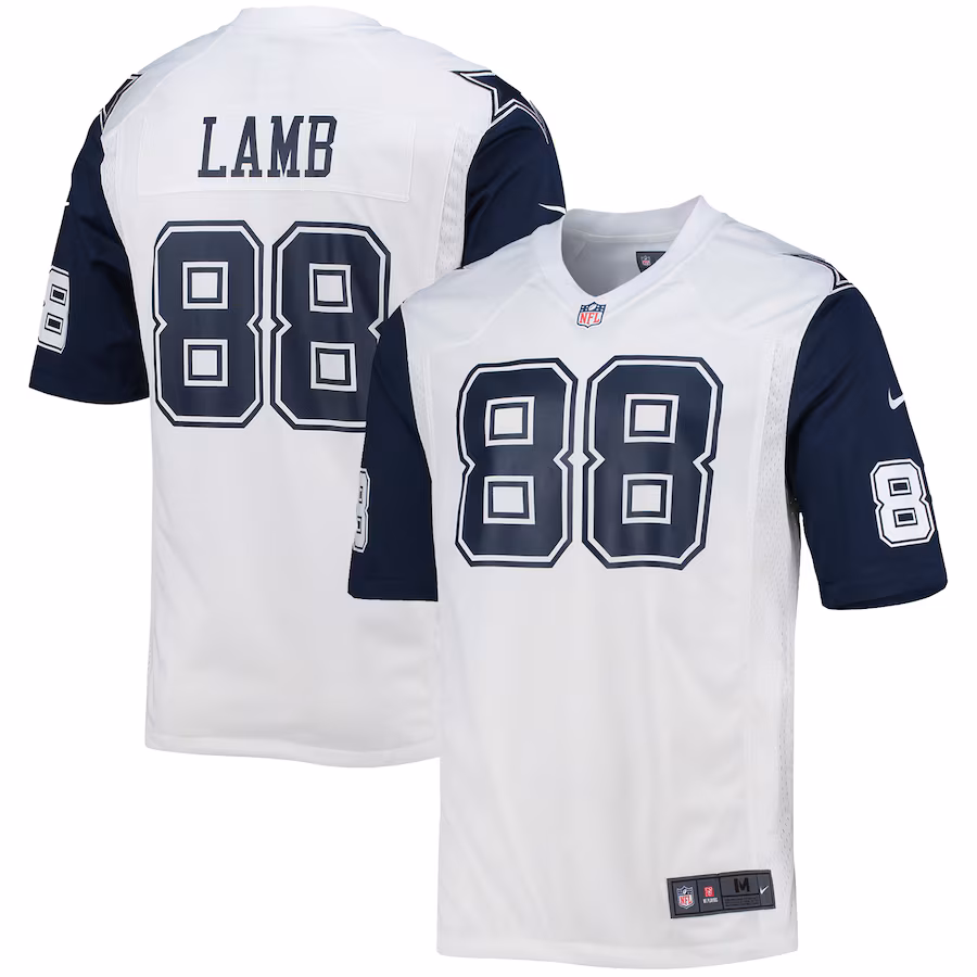 Men's Dallas Cowboys CeeDee Lamb Nike White Alternate Game Team Jersey - Jersey