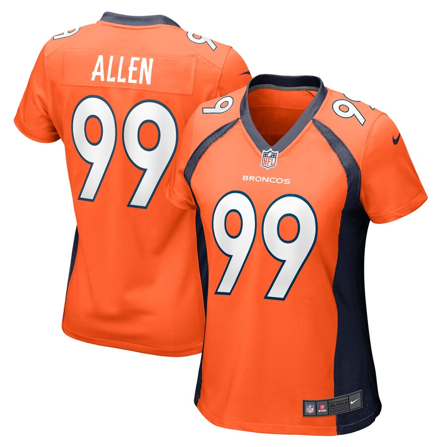 Women's Denver Broncos Zach Allen Nike Orange Game Player Jersey - Jersey