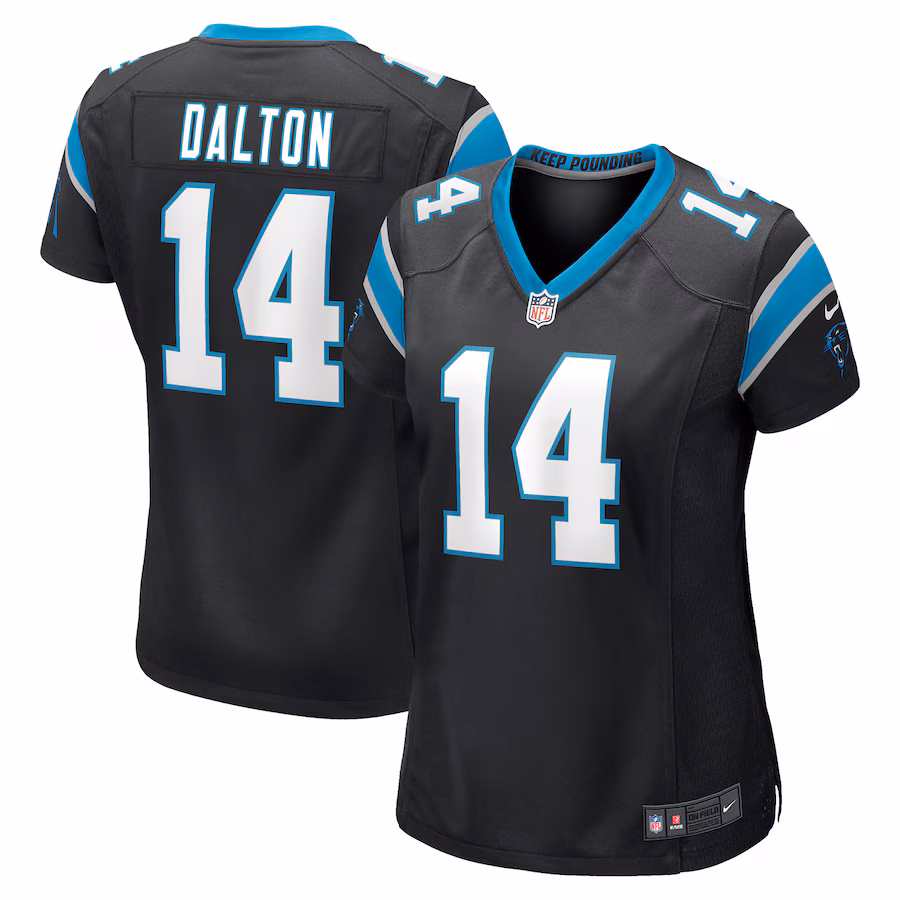 Women's Carolina Panthers Andy Dalton Nike Black Game Player Jersey - Jersey
