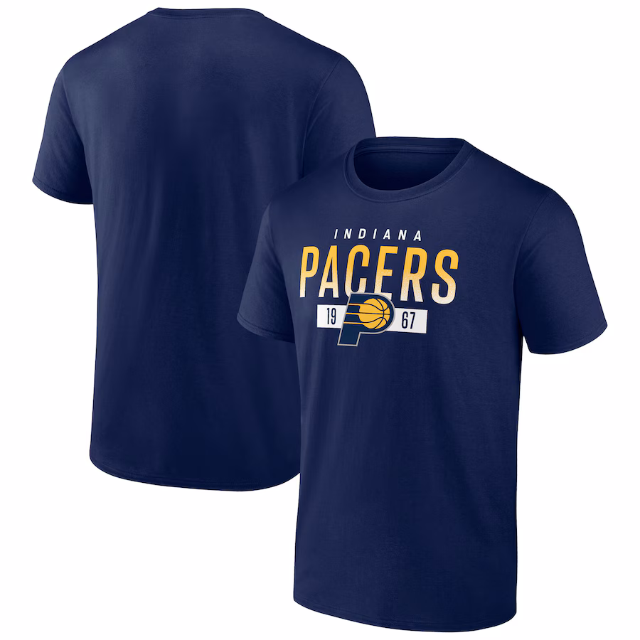 Men's Indiana Pacers  Fanatics Navy Team T-Shirt - Jersey