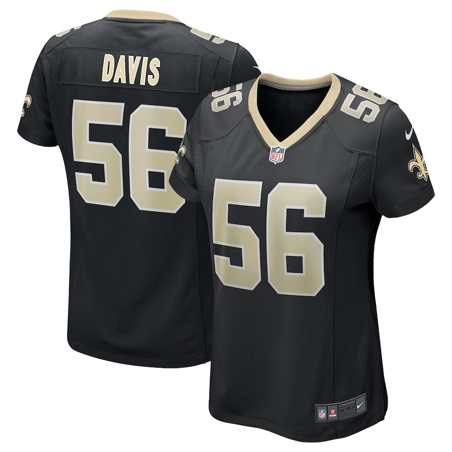 Women's Nike Demario Davis Black New Orleans Saints Game Jersey - Jersey