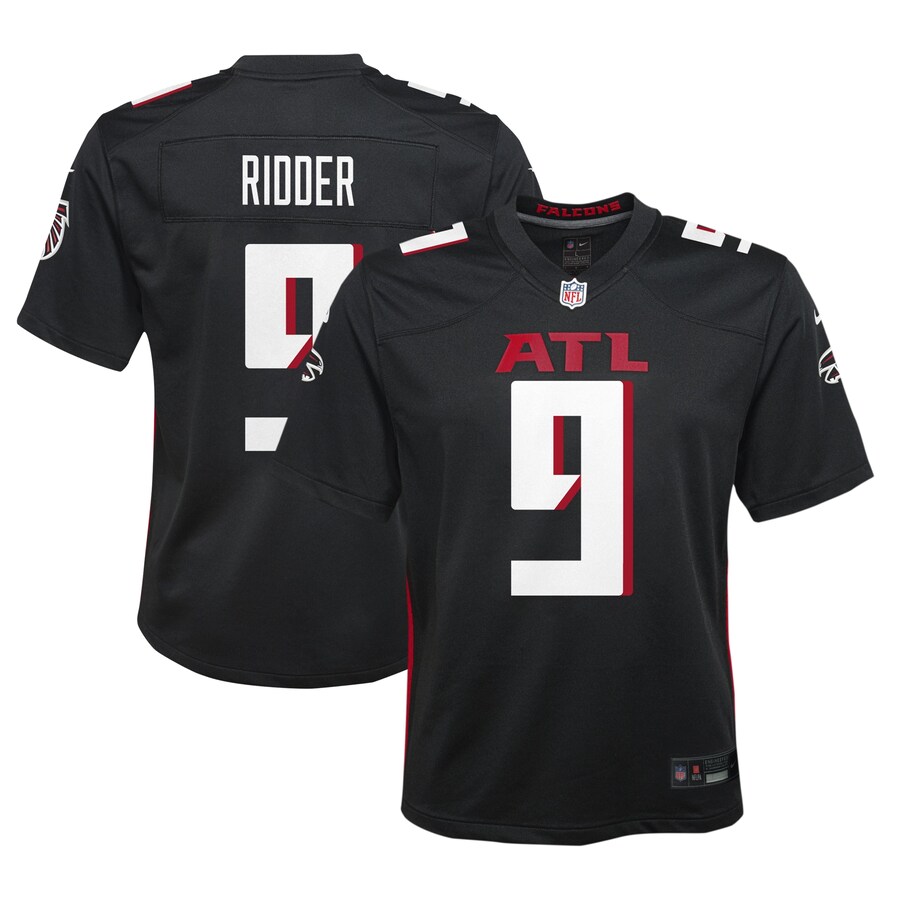 Youth Atlanta Falcons Desmond Ridder Nike Black Game Jersey - Jersey