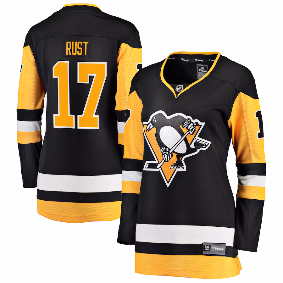 Women's Pittsburgh Penguins Bryan Rust Fanatics Black Premier Breakaway Player Jersey - Jersey