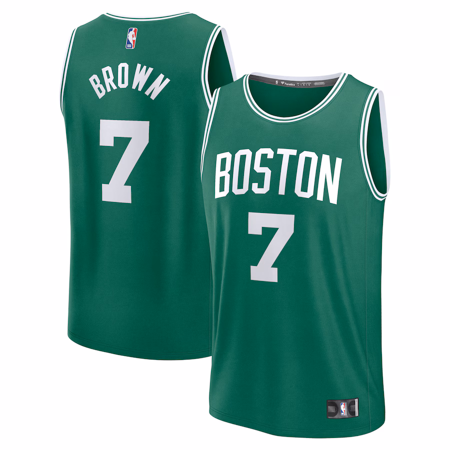 Youth Boston Celtics Jaylen Brown Fanatics Kelly Green Fast Break Replica Player Jersey - Icon Edition - Jersey