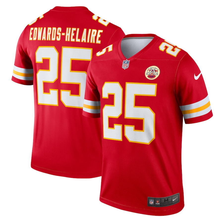 Men's Kansas City Chiefs Clyde Edwards-Helaire Nike Red Legend Jersey - Jersey