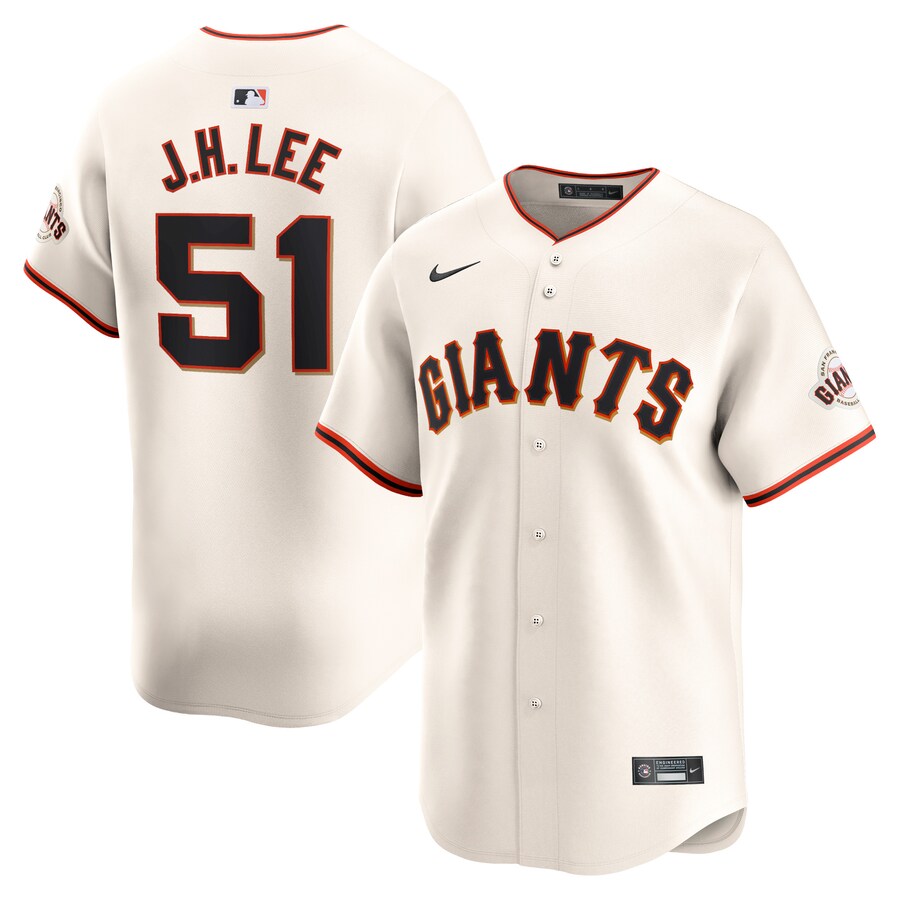 Men's San Francisco Giants Jung Hoo Lee Nike Cream Home Limited Player Jersey - Jersey