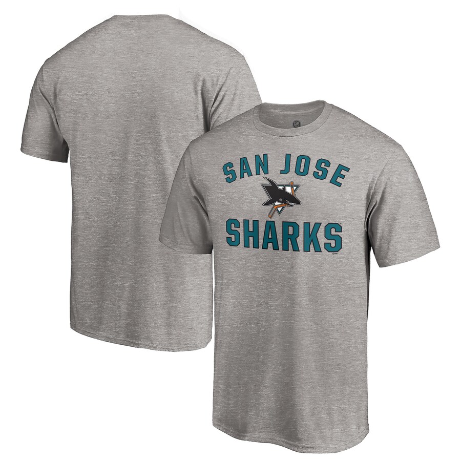 Men's San Jose Sharks Heather Gray Special Edition Victory Arch T-Shirt - Jersey