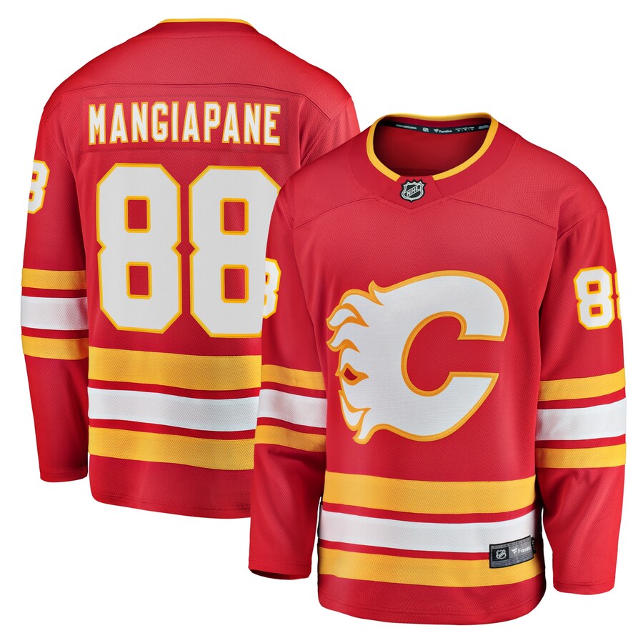 Men's Calgary Flames Andrew Mangiapane Fanatics Branded Red Home Breakaway Player Jersey - Jersey