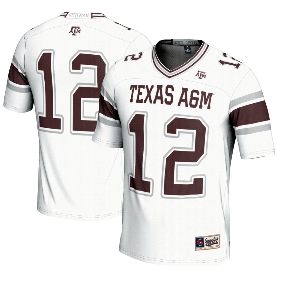 Youth GameDay Greats #12 White Texas A&M Aggies Football Lightweight Fashion Jersey - Jersey