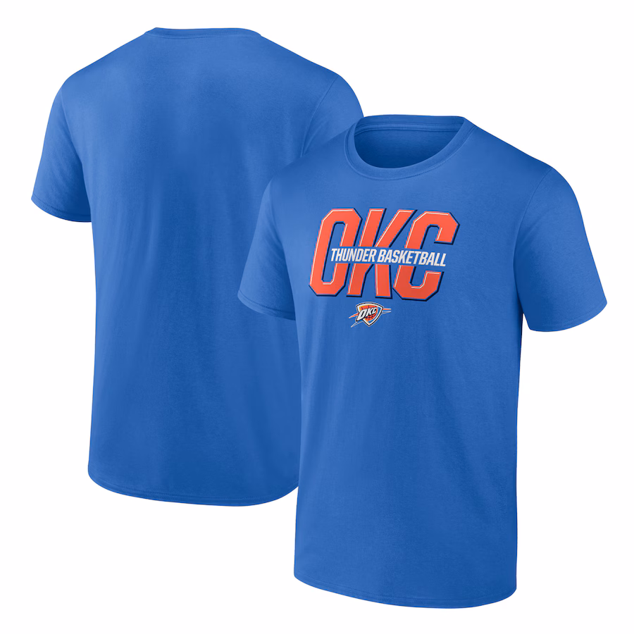 Men's Oklahoma City Thunder Blue Tip-Off T-Shirt - Jersey