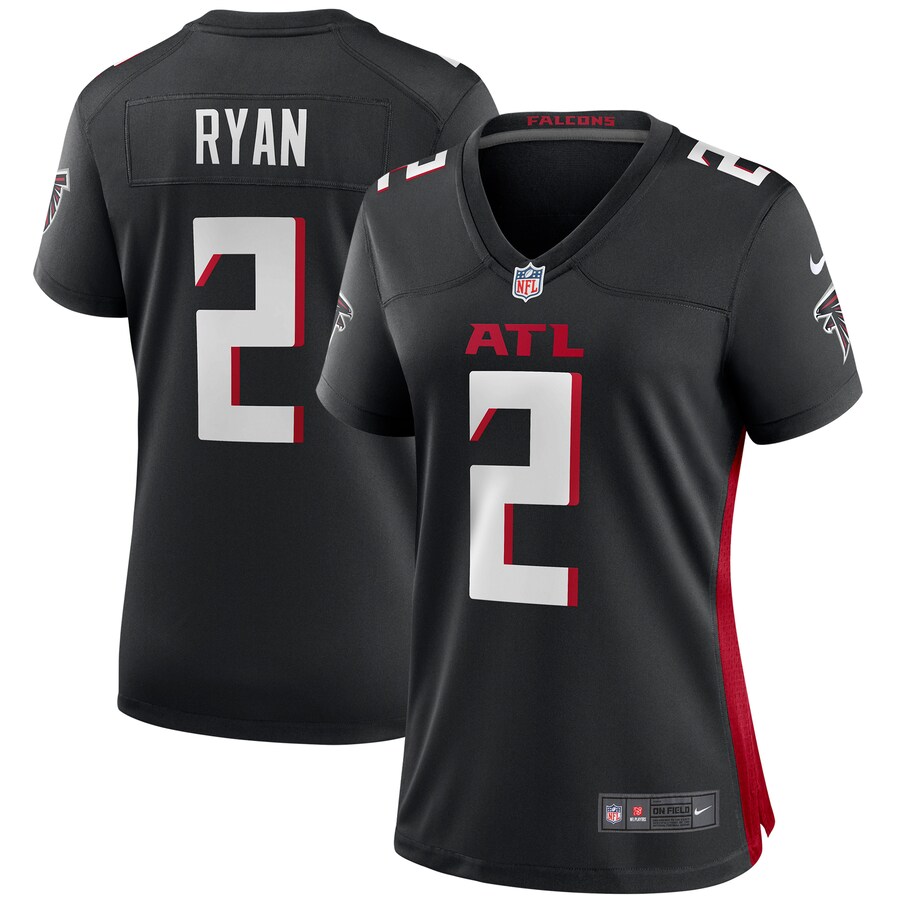Women's Atlanta Falcons Matt Ryan Nike Black Player Game Jersey - Jersey