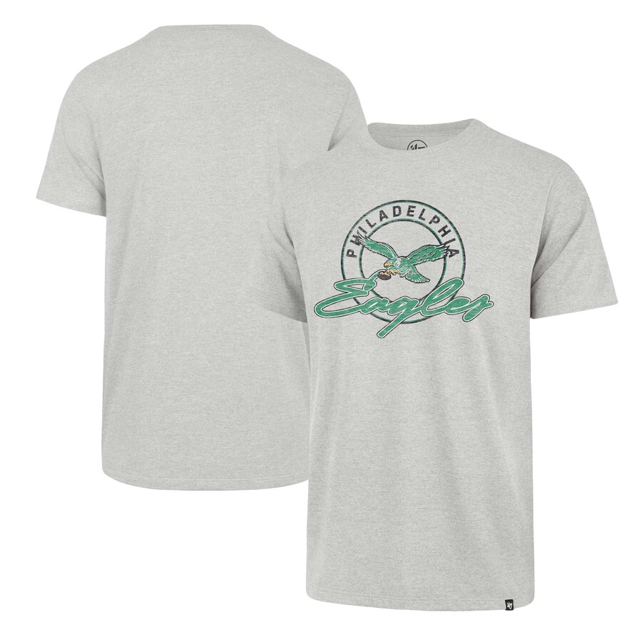 Men's Philadelphia Eagles '47 Gray Gridiron Classics Ringtone Franklin T-Shirt - Jersey