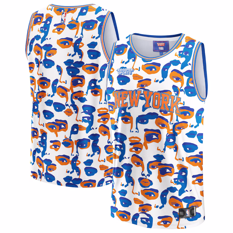 Unisex New York Knicks NBA & KidSuper Studios by Fanatics White Hometown Jersey - Jersey