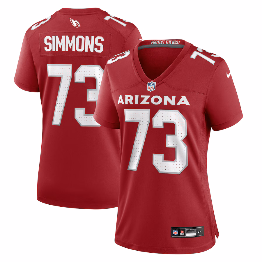 Women's Arizona Cardinals Lachavious Simmons Nike  Cardinal Team Game Jersey - Jersey