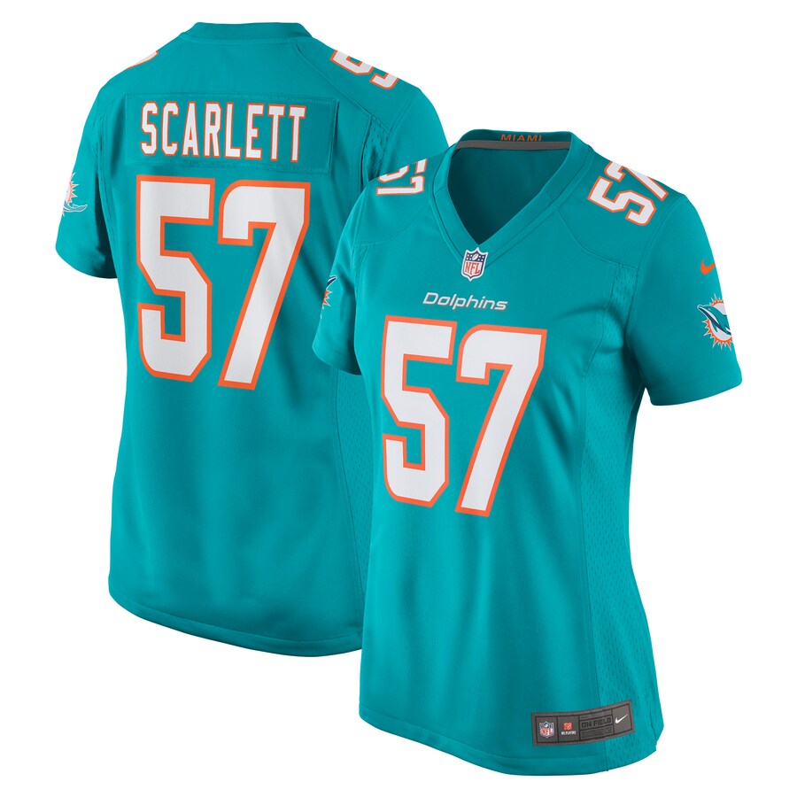 Women's Miami Dolphins Brennan Scarlett Nike Aqua Game Jersey - Jersey