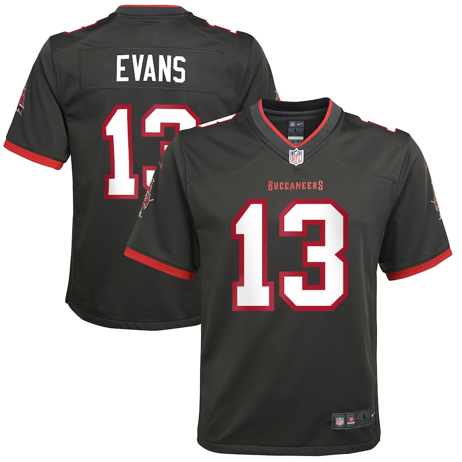 Youth Tampa Bay Buccaneers Mike Evans Nike Pewter Game Jersey - Jersey