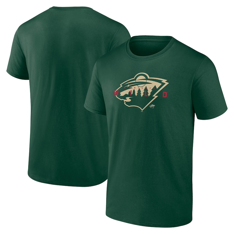 Men's Minnesota Wild Green Coordinate T-Shirt - Jersey